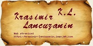 Krasimir Lančužanin vizit kartica